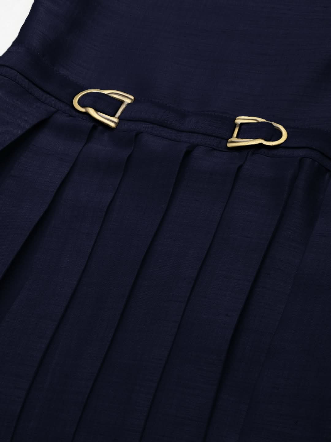 Navy Blue Drape Kurta Set