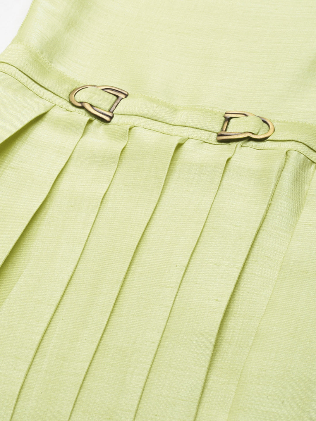 Parrot Green Drape Kurta