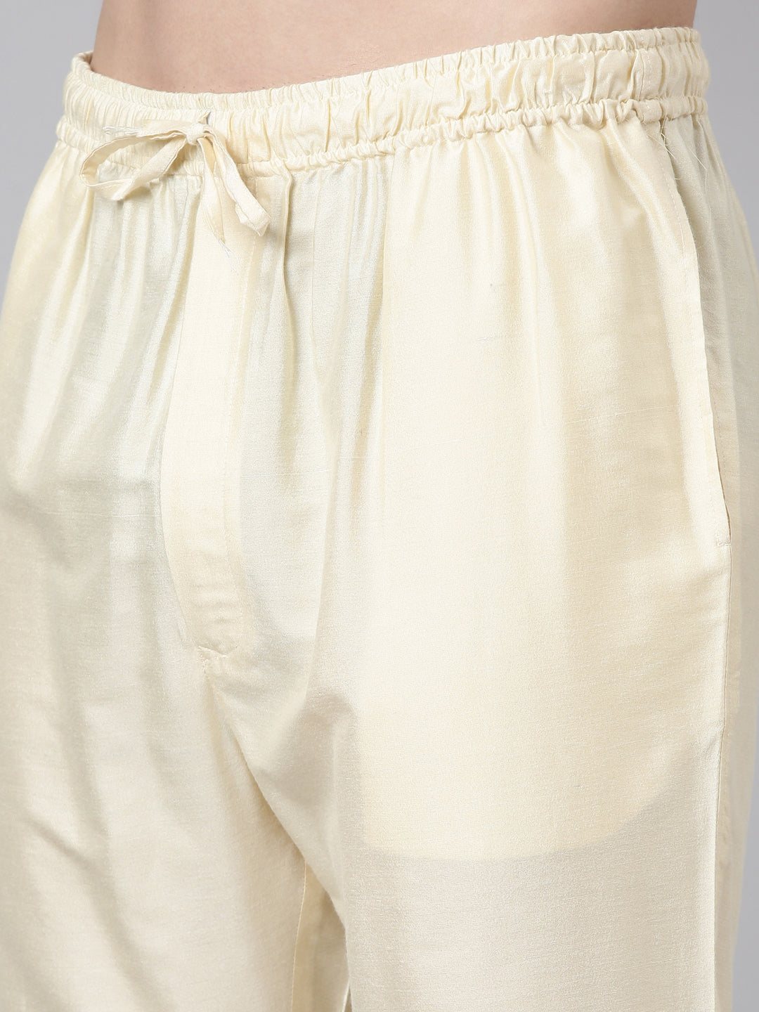 Beige Printed Kurta Set
