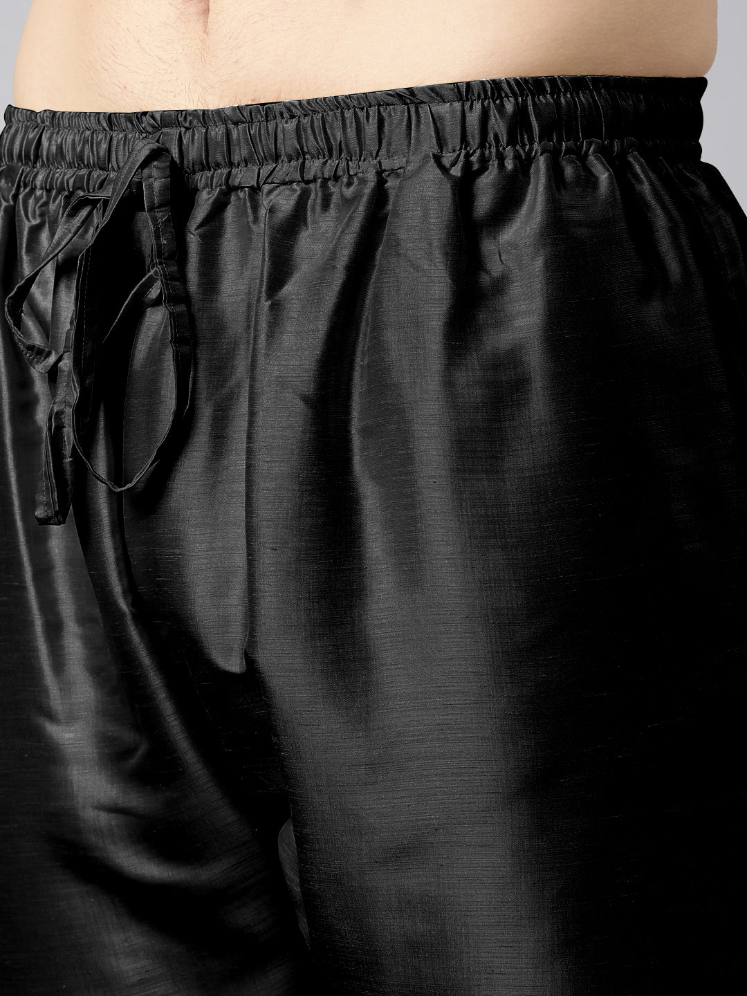 Black Pleated Jacket Kurta Set