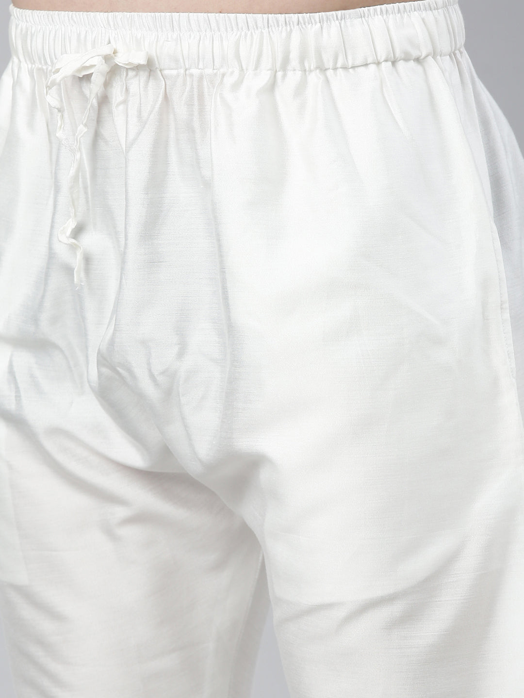 Light Grey Asymmetrical Kurta Set