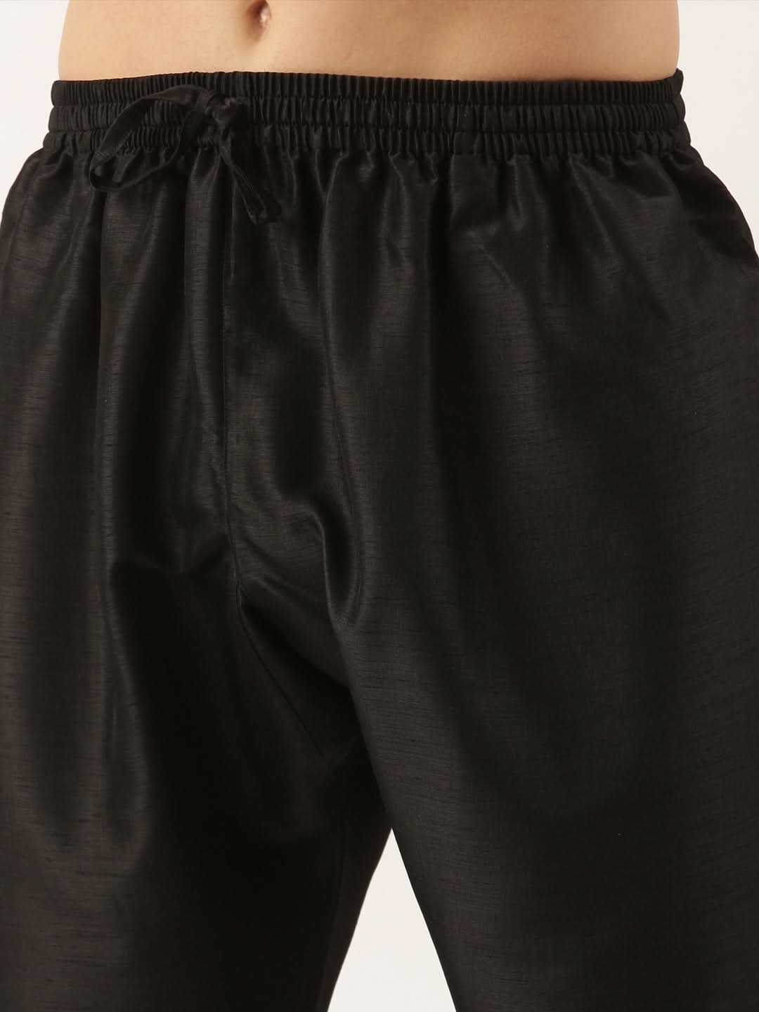 Black Purple Jacket Kurta Set