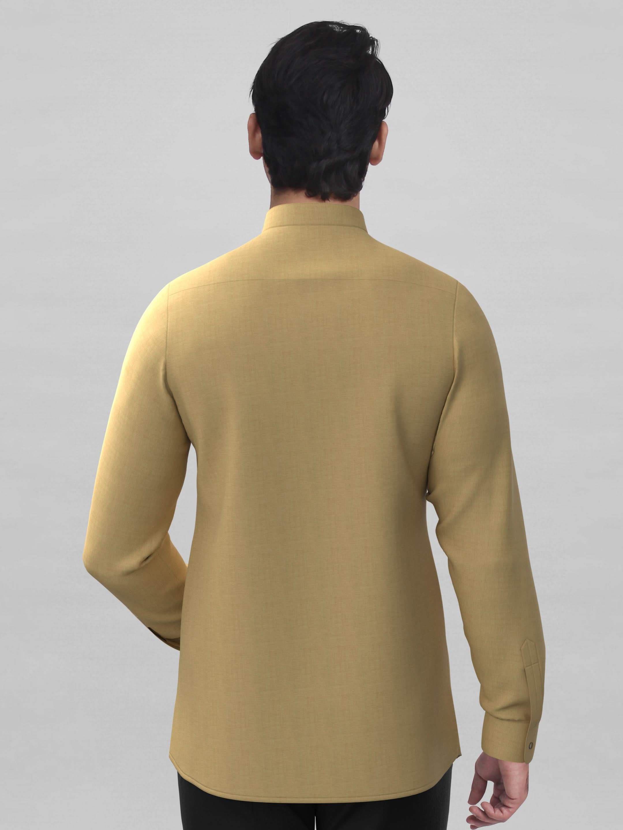 Beige Side open short kurta