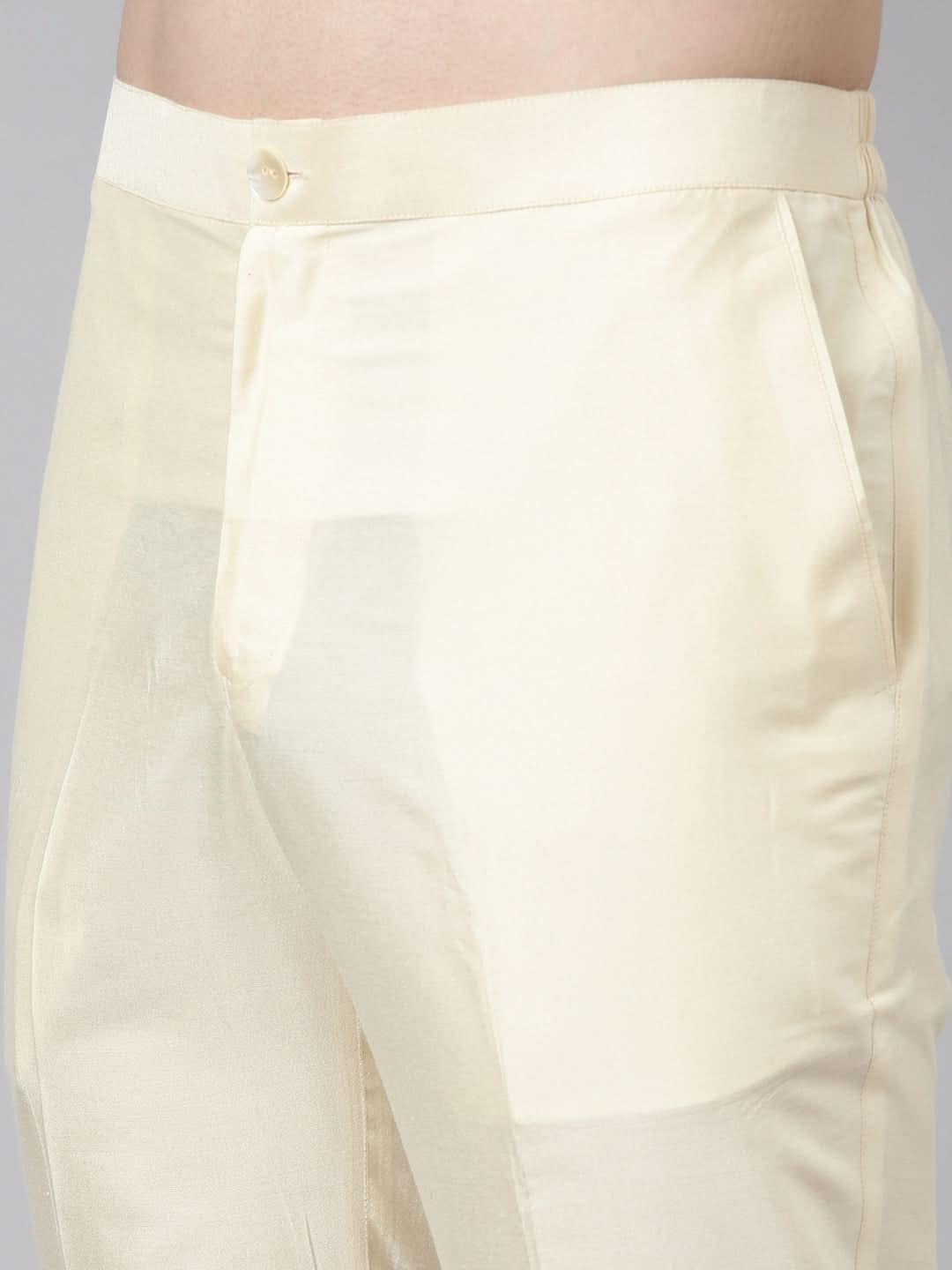 Beige Floral Print Jacket With Open Kurta