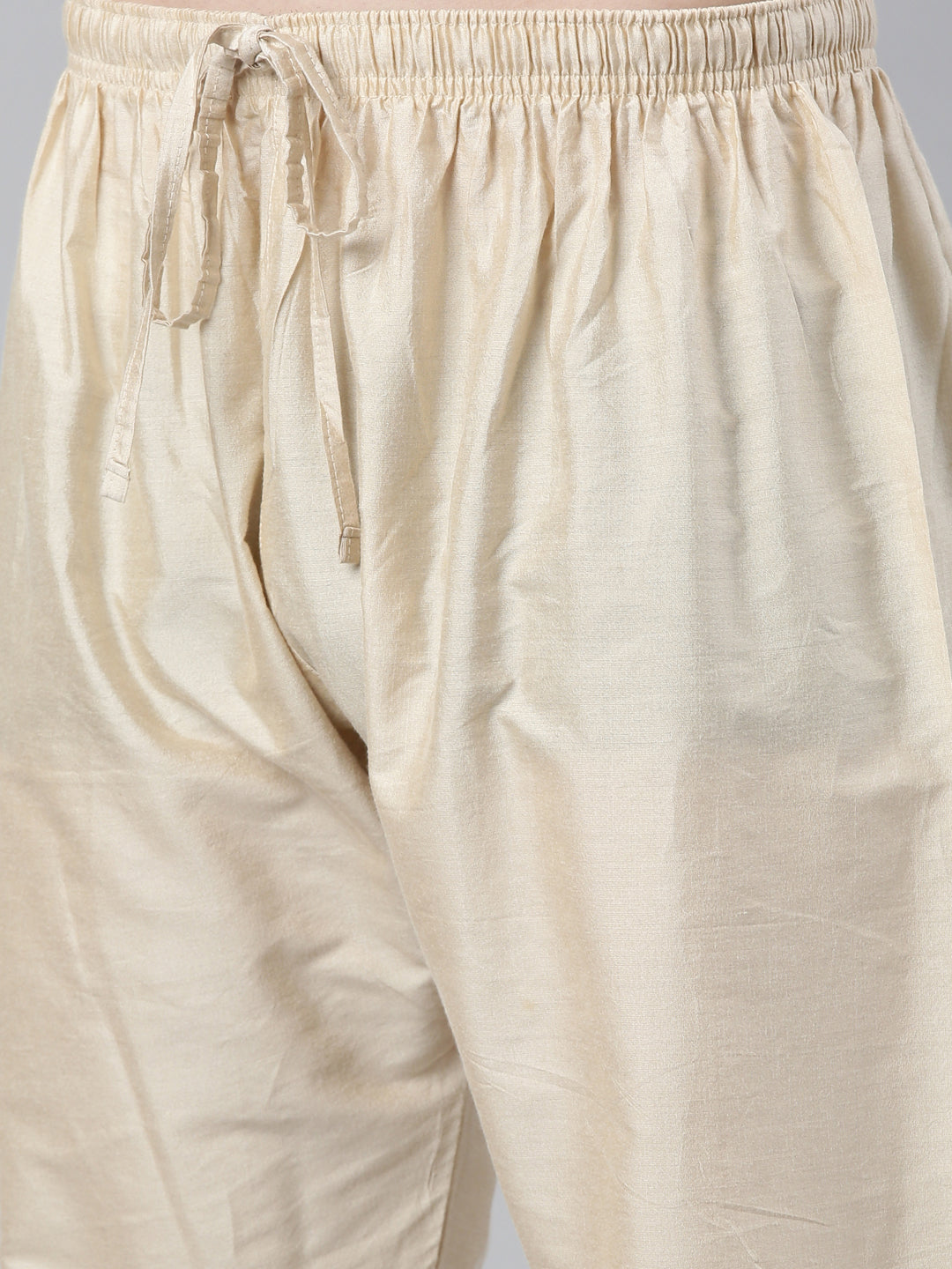 Peach Jacquard Side Placket kurta set