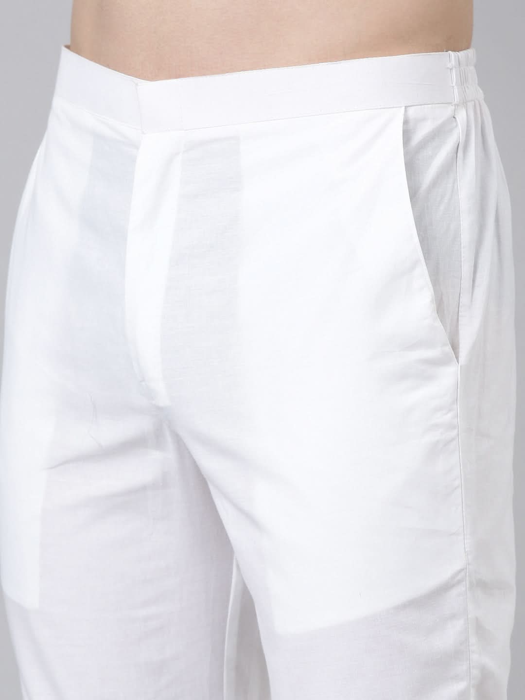 Aqua Blue Chanderi Jacket with White Short Kurta