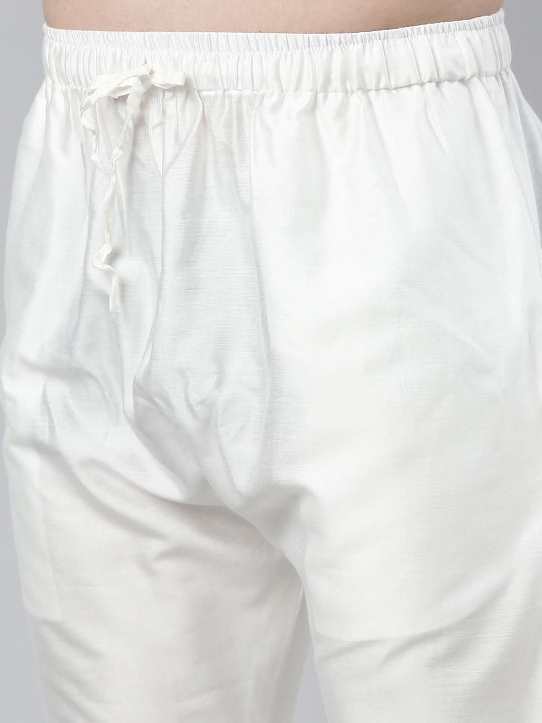 Grey Ikat Printed Kurta Set