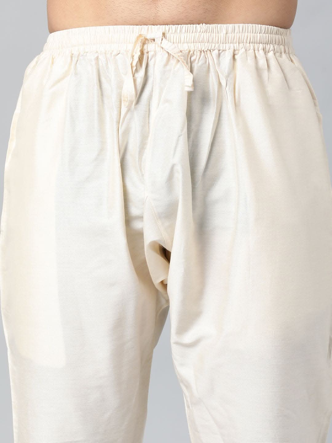 BEIGE COTTON SILK PAJAMA