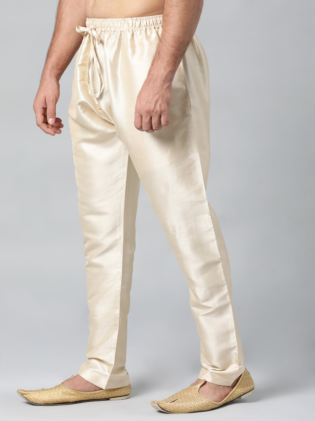 BEIGE COTTON SILK PAJAMA
