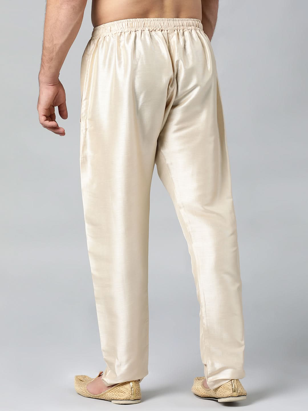 BEIGE COTTON SILK PAJAMA