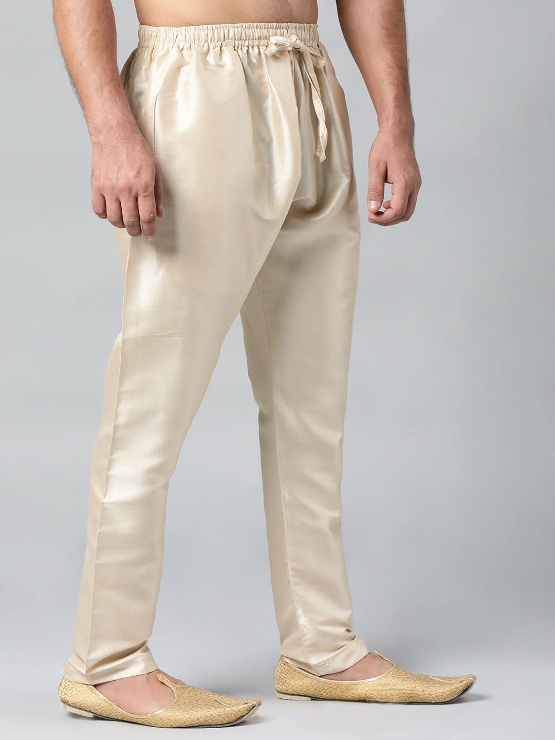 BEIGE COTTON SILK PAJAMA
