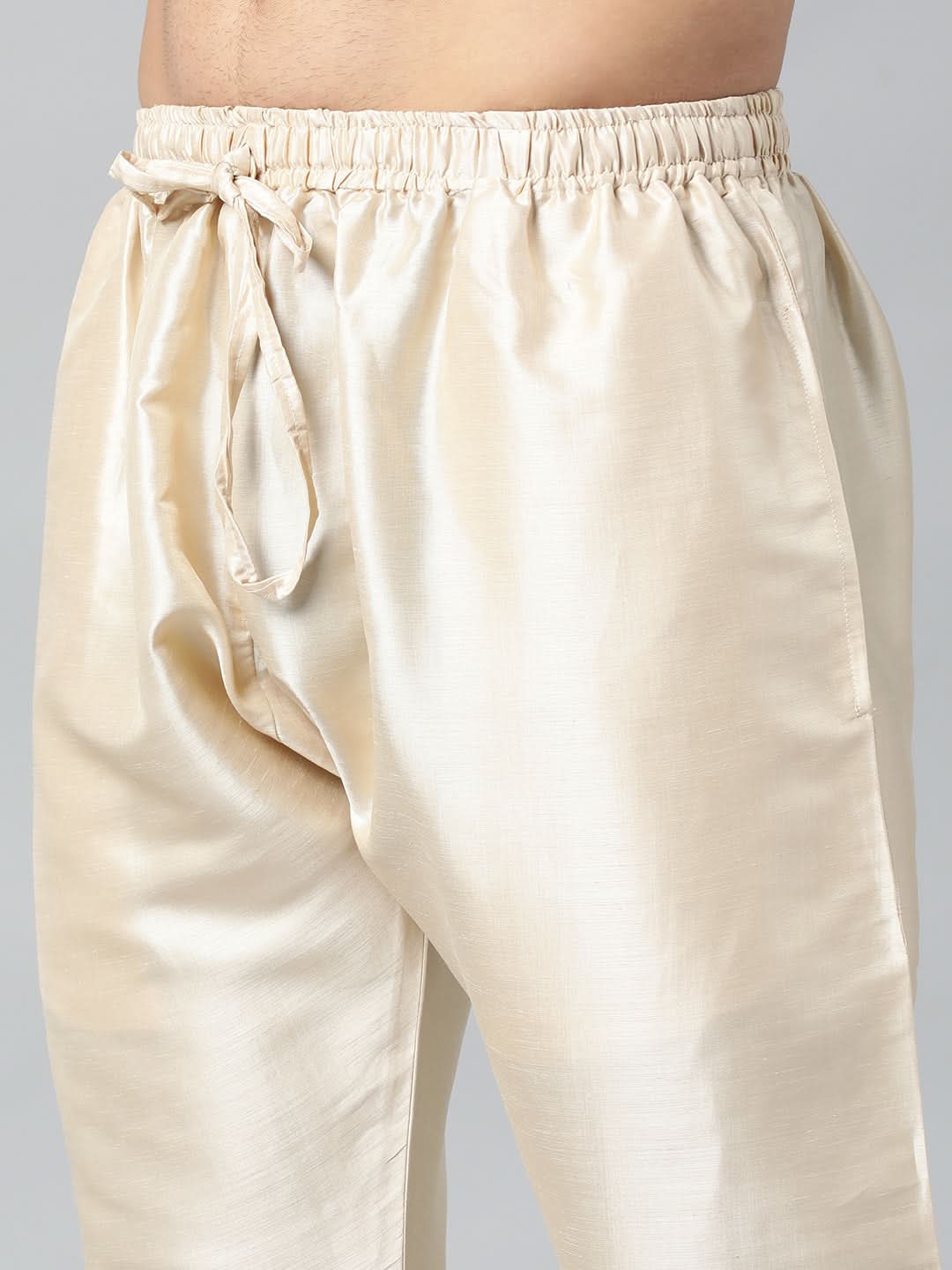 BEIGE COTTON SILK PAJAMA