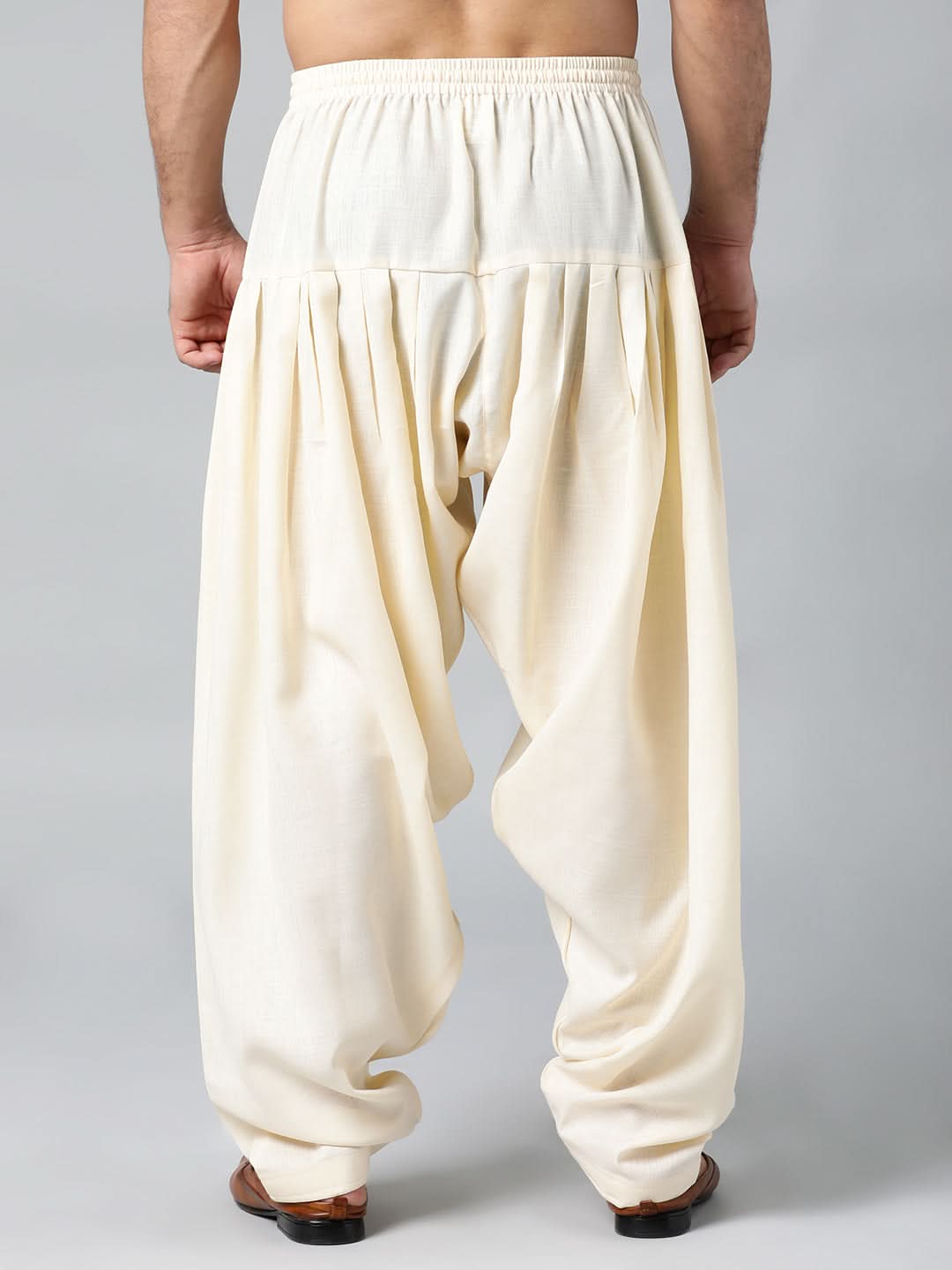 CREAM TWILL WEAVE SALWAR