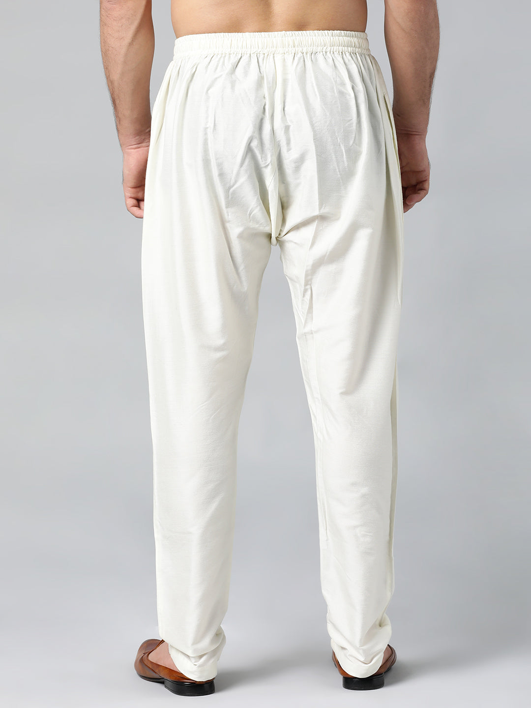 CREAM COTTON SILK PAJAMA