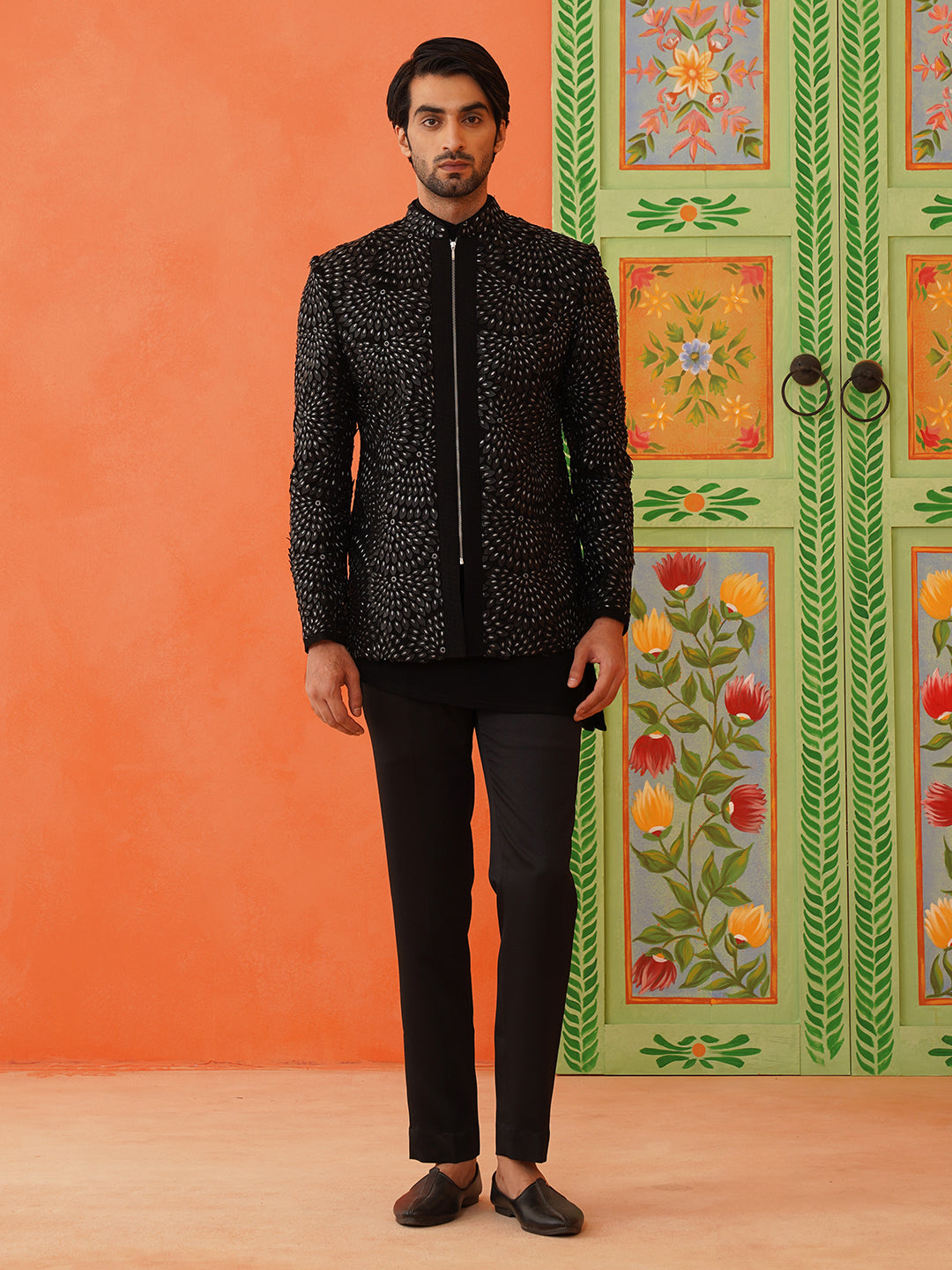 Mohit Hiranandani in Black Bandhgala Suit