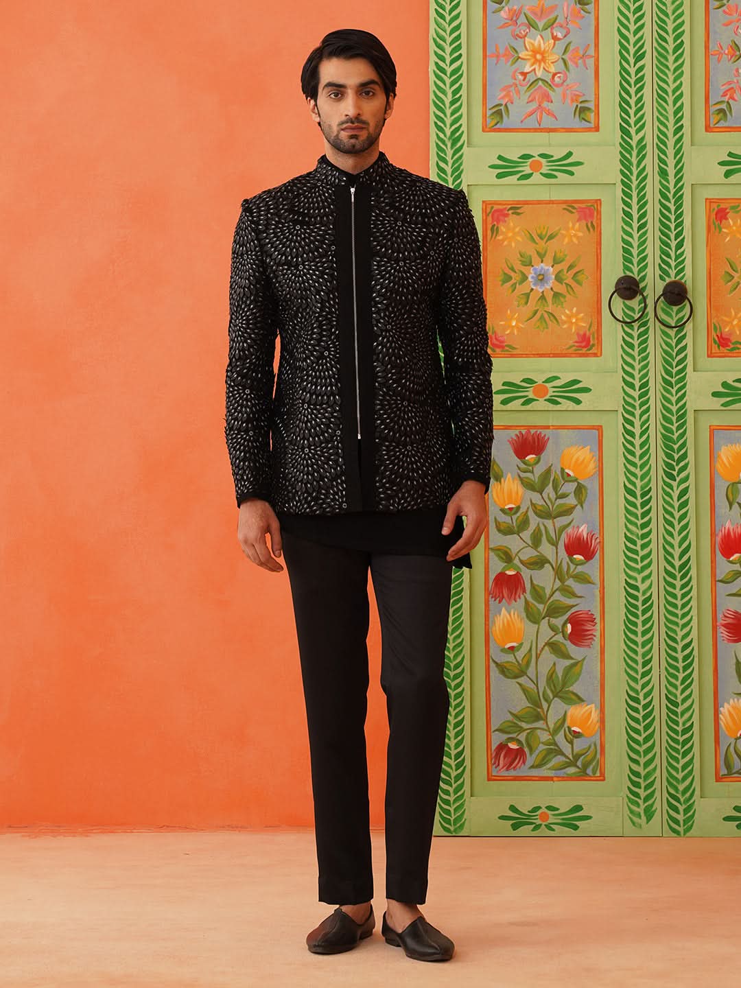 Mohit Hiranandani in Black Bandhgala Suit