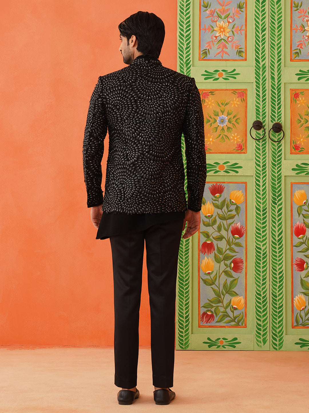 Mohit Hiranandani in Black Bandhgala Suit