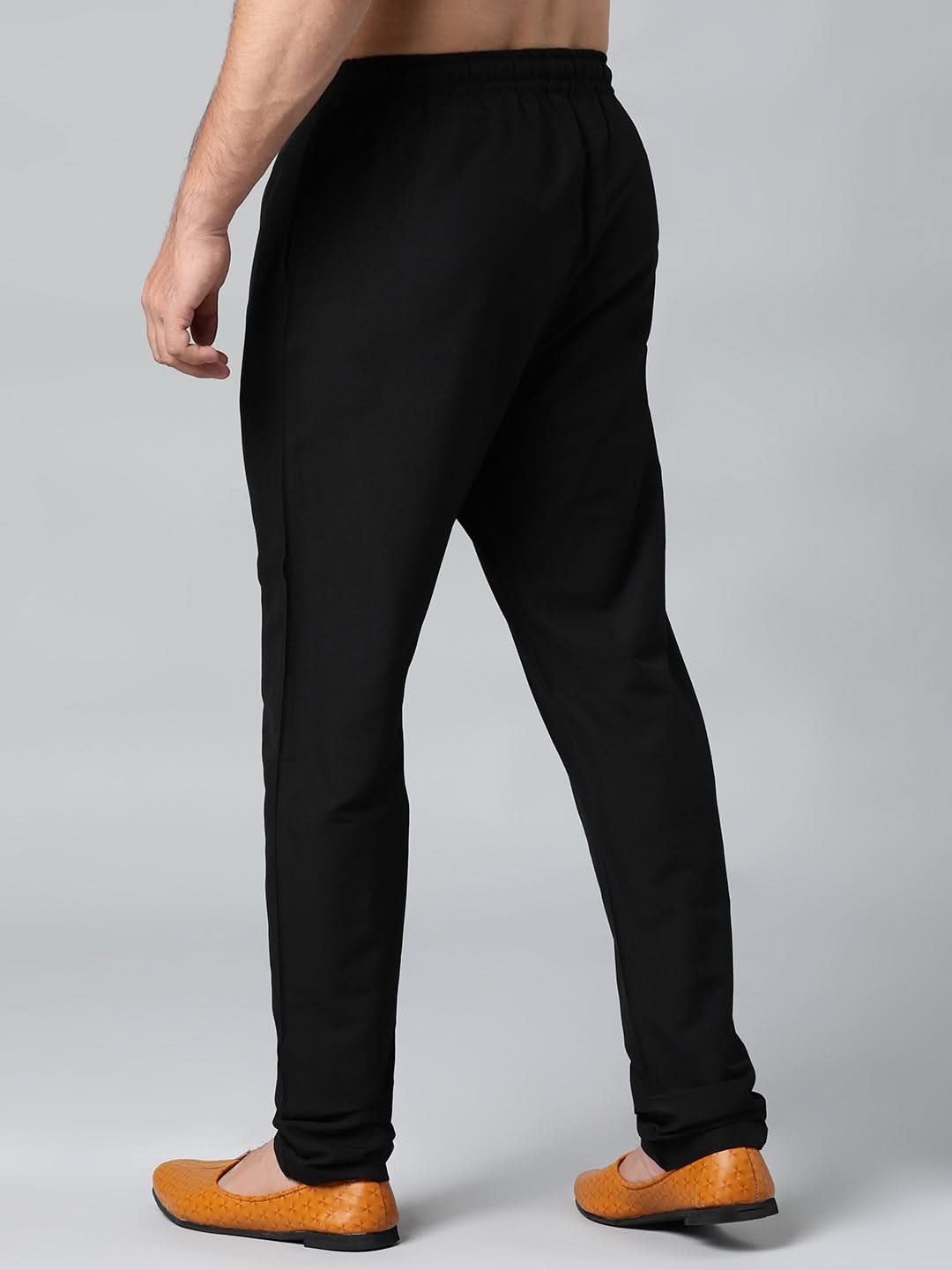 BLACK COTTON SILK PAJAMA