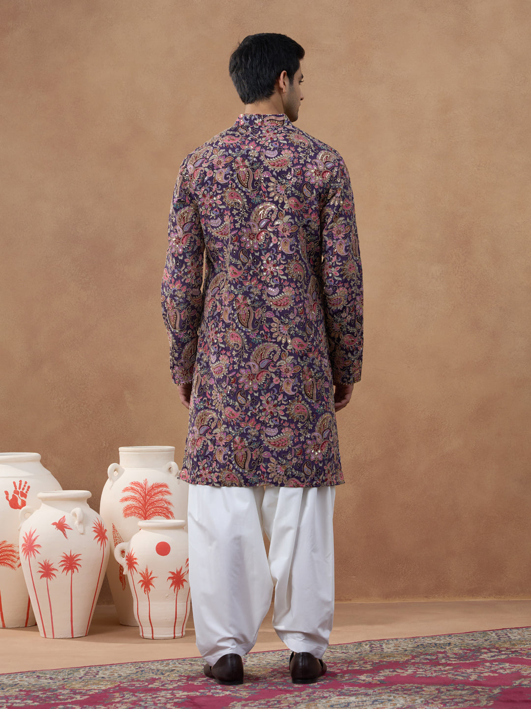 Multicolour Paisley Printed Kurta Set