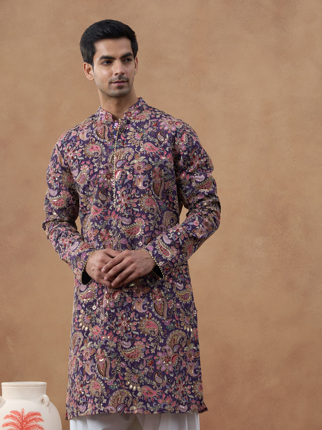 Multicolour Paisley Printed Kurta Set