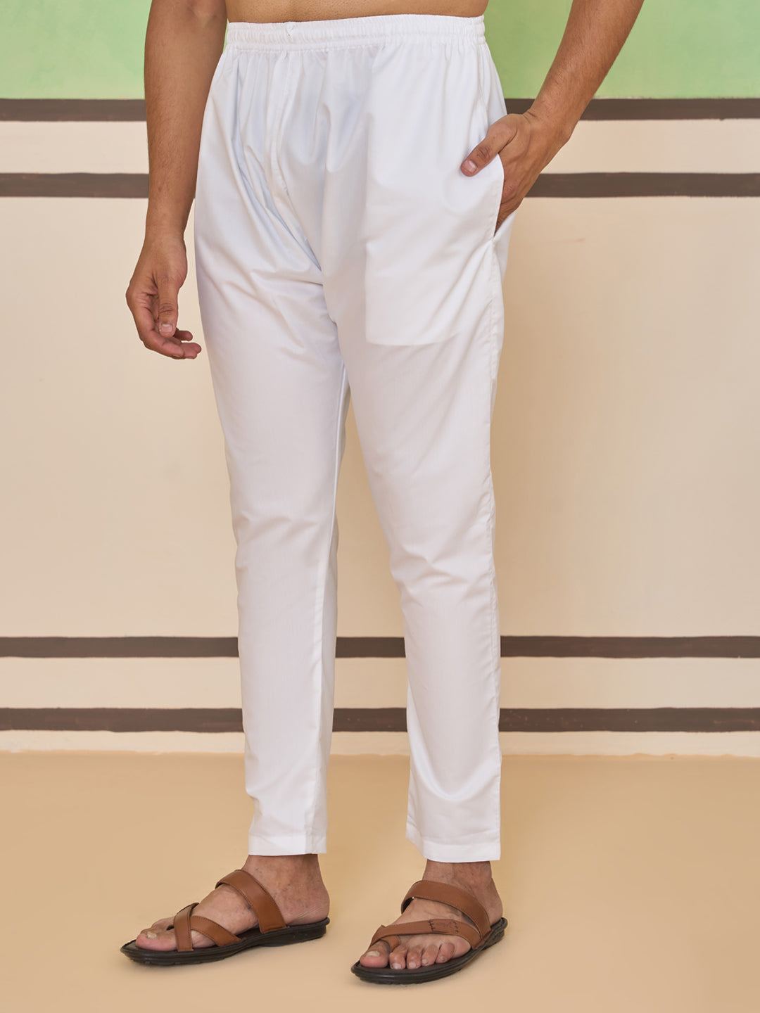 Rose Pink Ethnic Check & Floral Kurta Set