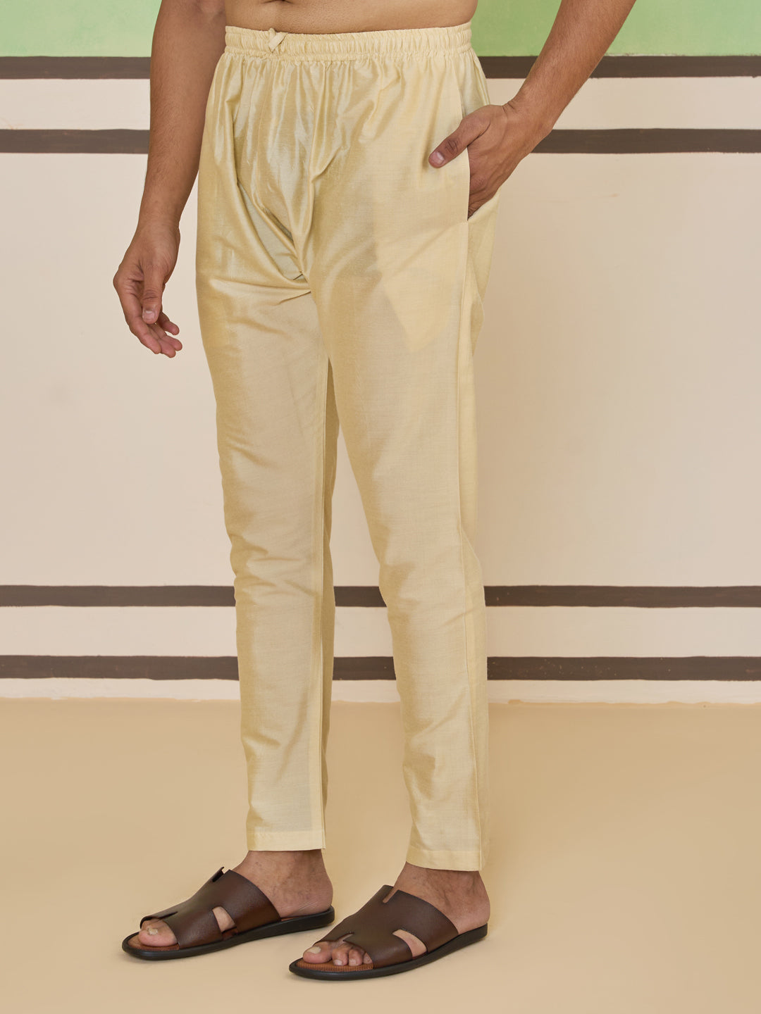 Beige Mosaic Print Kurta Set