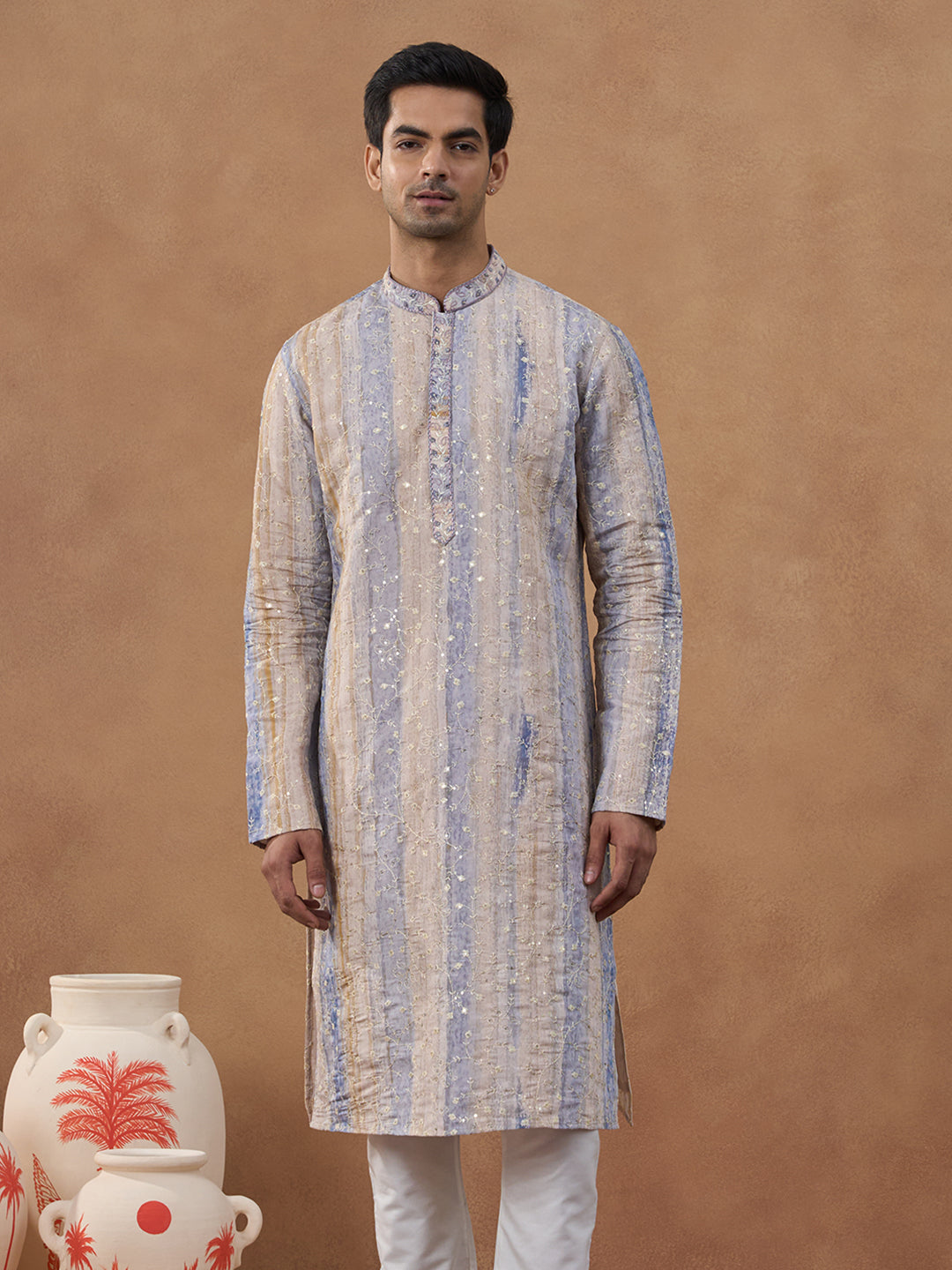 Ari Work Kurta Set with Sequin Detailing