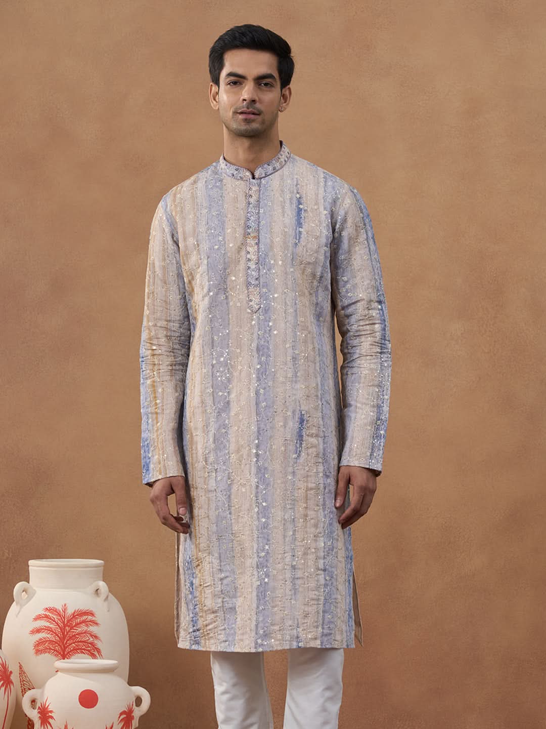 Ari Work Kurta Set with Sequin Detailing