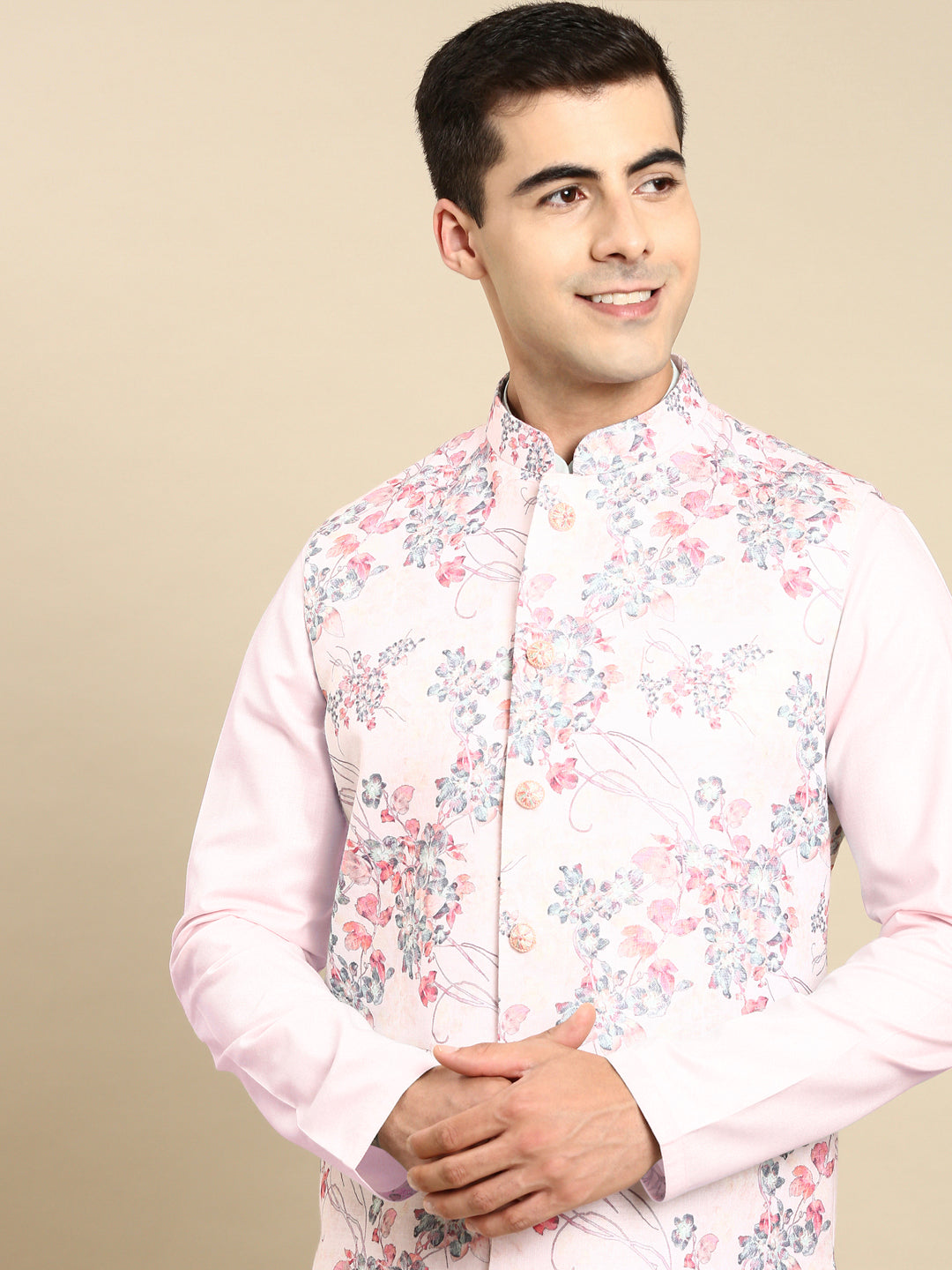 Pink Printed Jacket