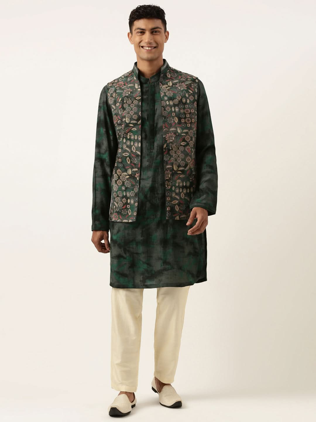 Green Printed Jacket