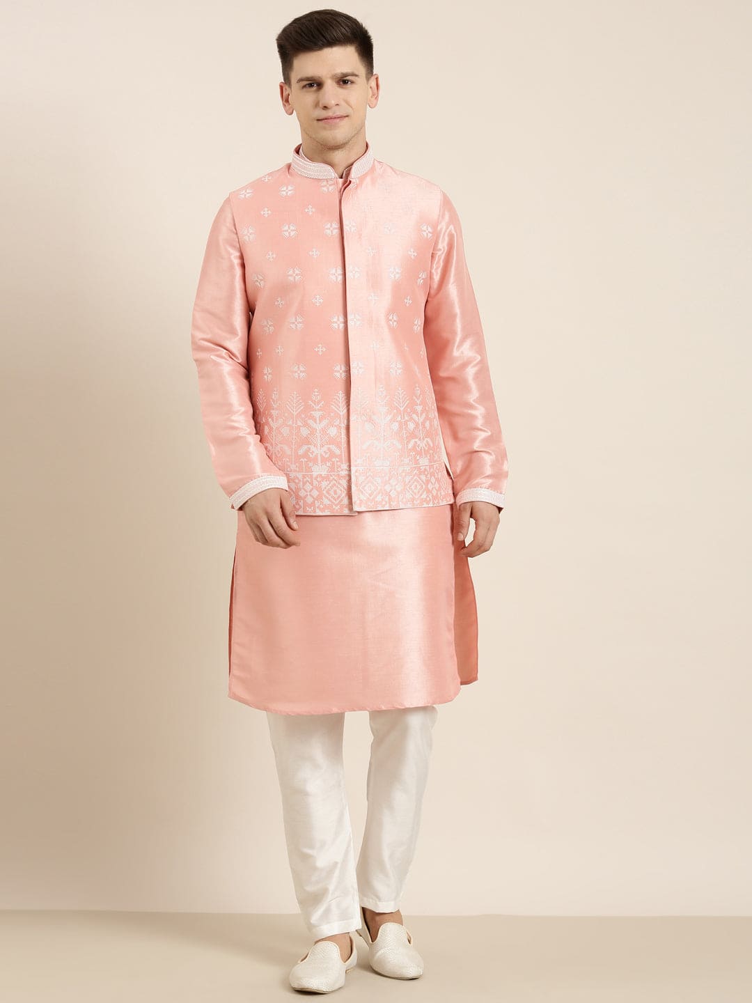 Peach Embroiderd Jacket