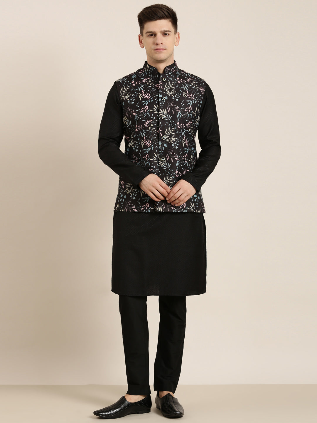 Black Printed Jacket