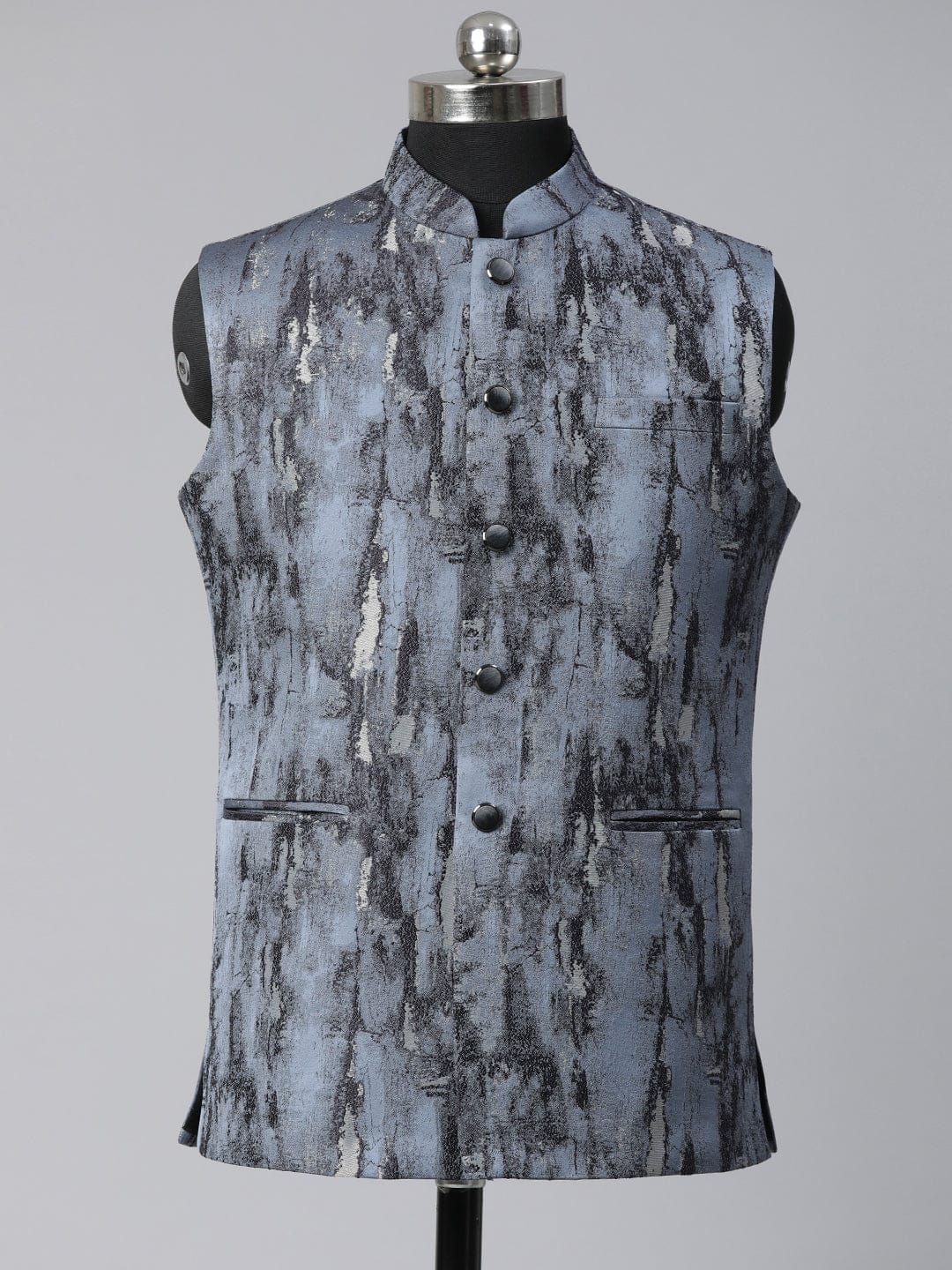 Grey Jacquard Jacket