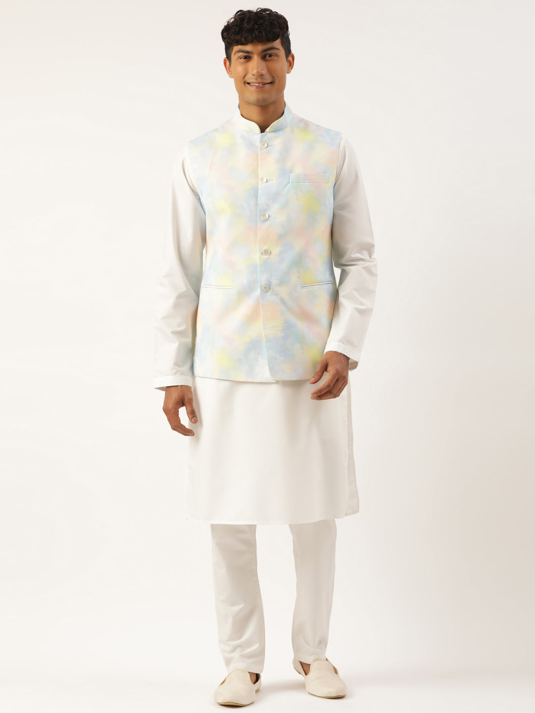 Multicolor Tiedye Cotton Jacket