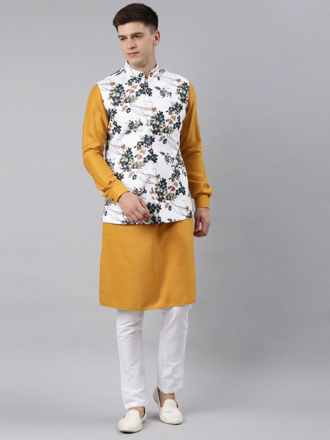 White Printed Jacket