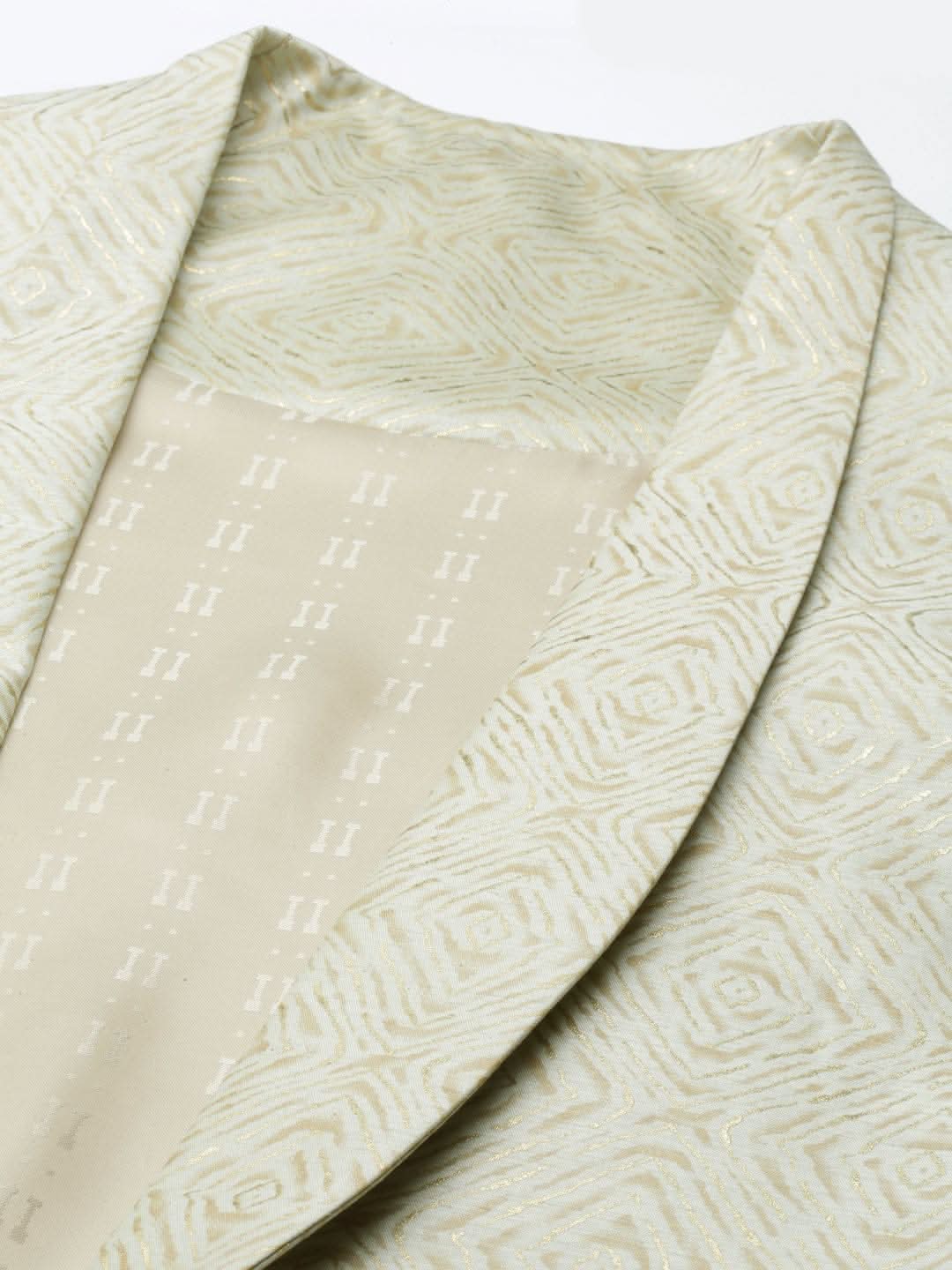 Light Green Lapel Style Jacket