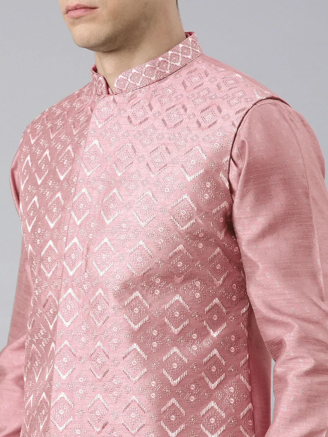 Pink Embroidered Jacket