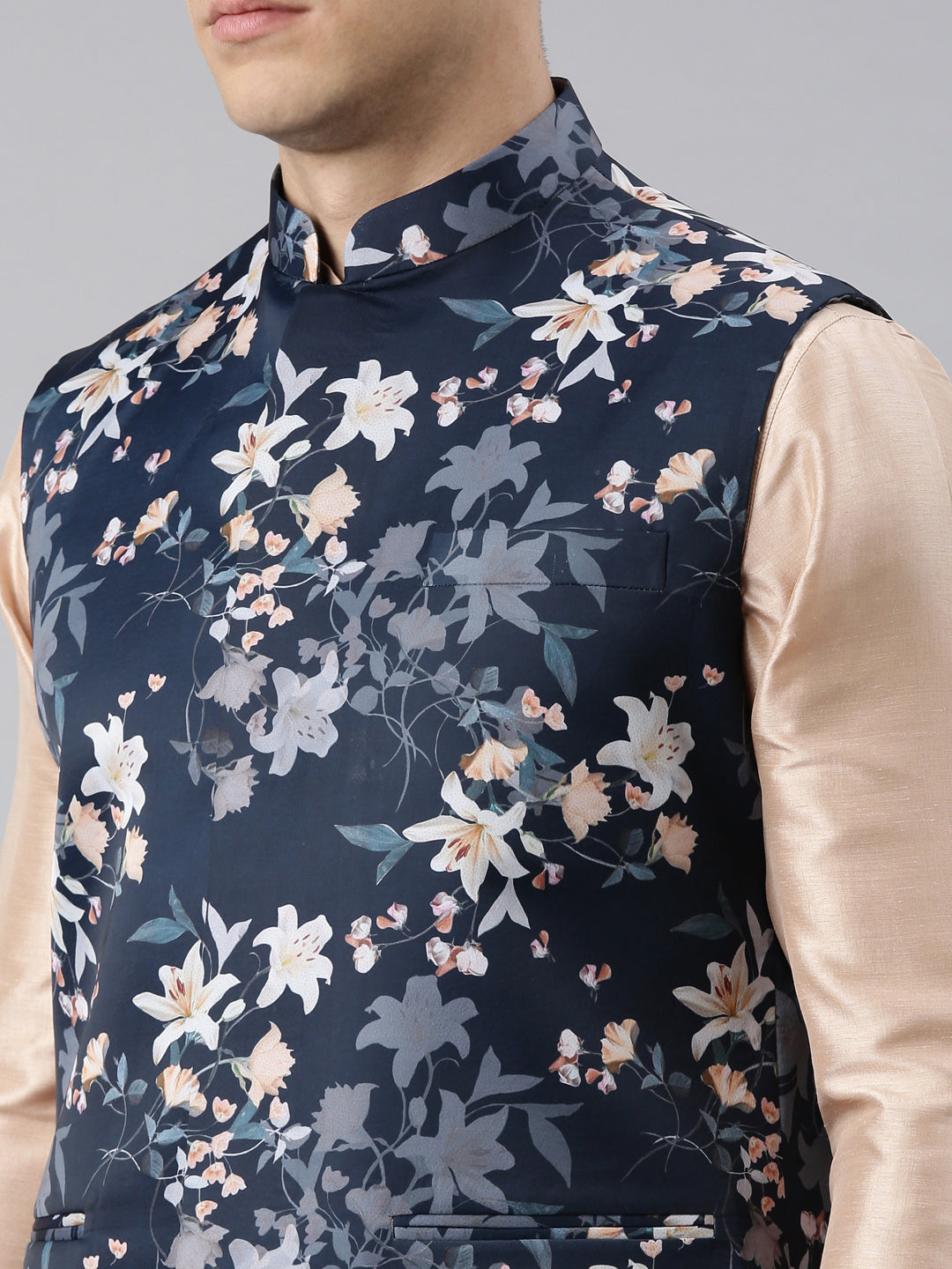 Blue Printed Jacket