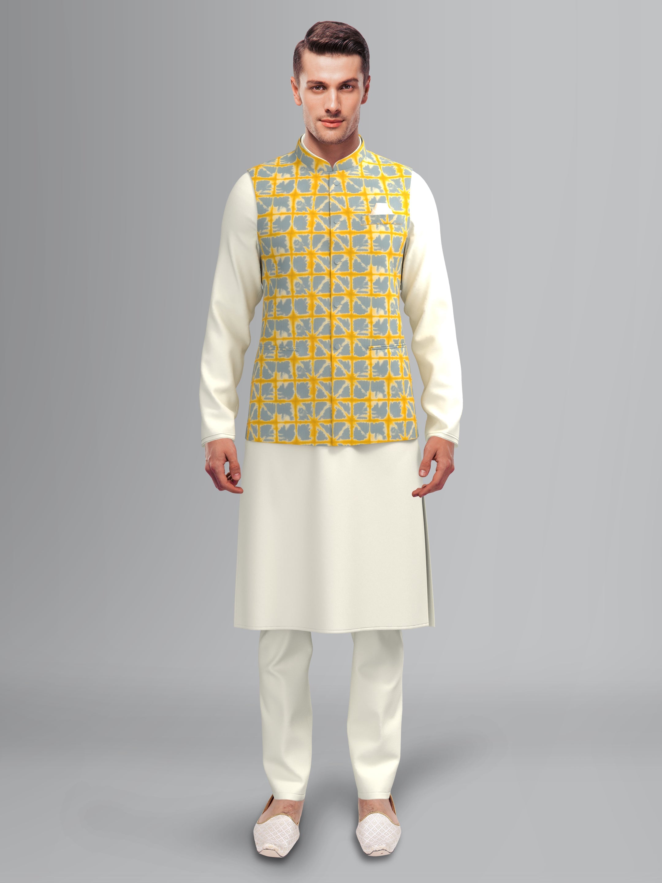 Yellow Grey Tiedye Jacket
