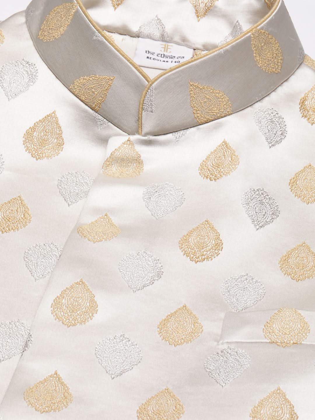 Beige Jacquard Jacket