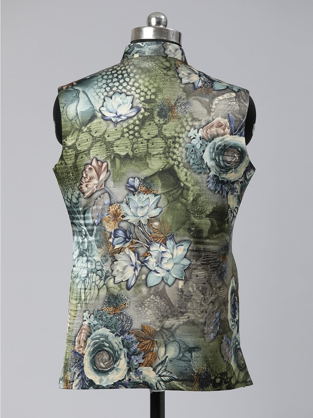 Olive Floral Print Jacket