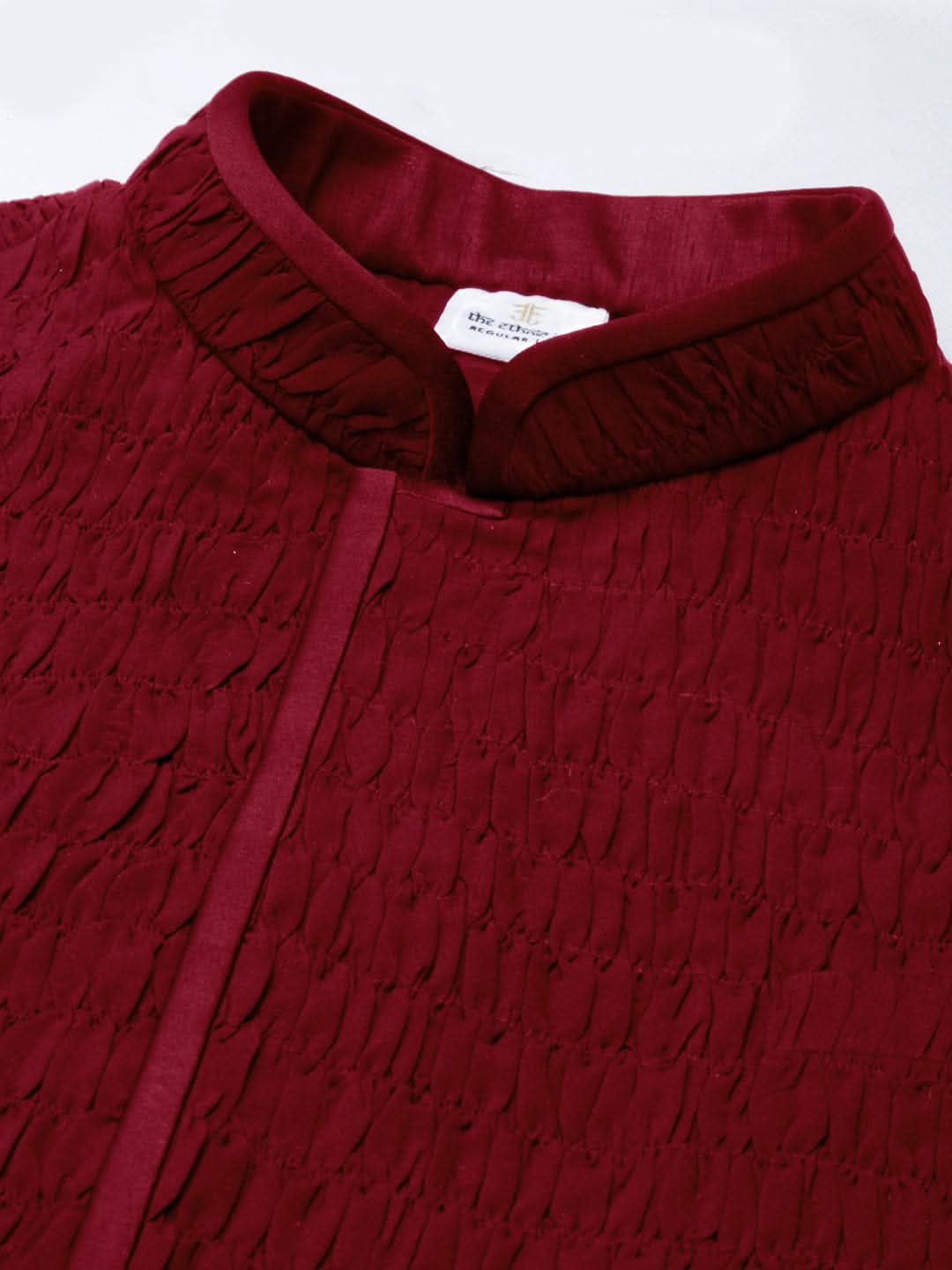 Maroon Ruching Jacket