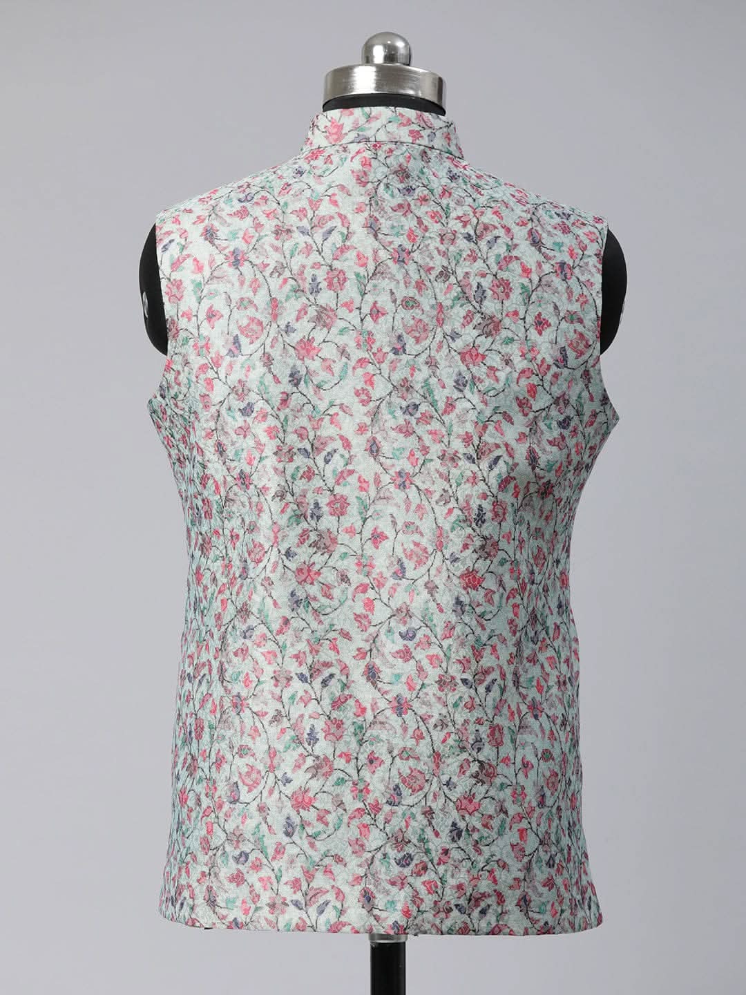 Jade Green Pashmina Print Jacket