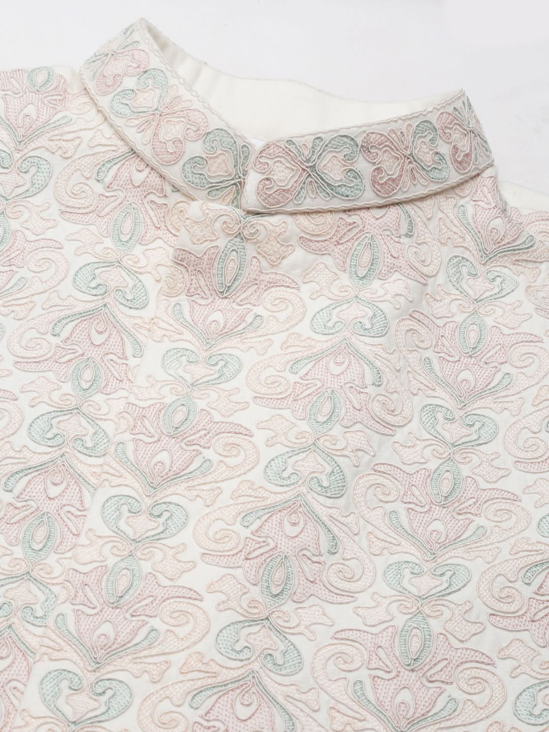 Cream Dori Embroidery Jacket