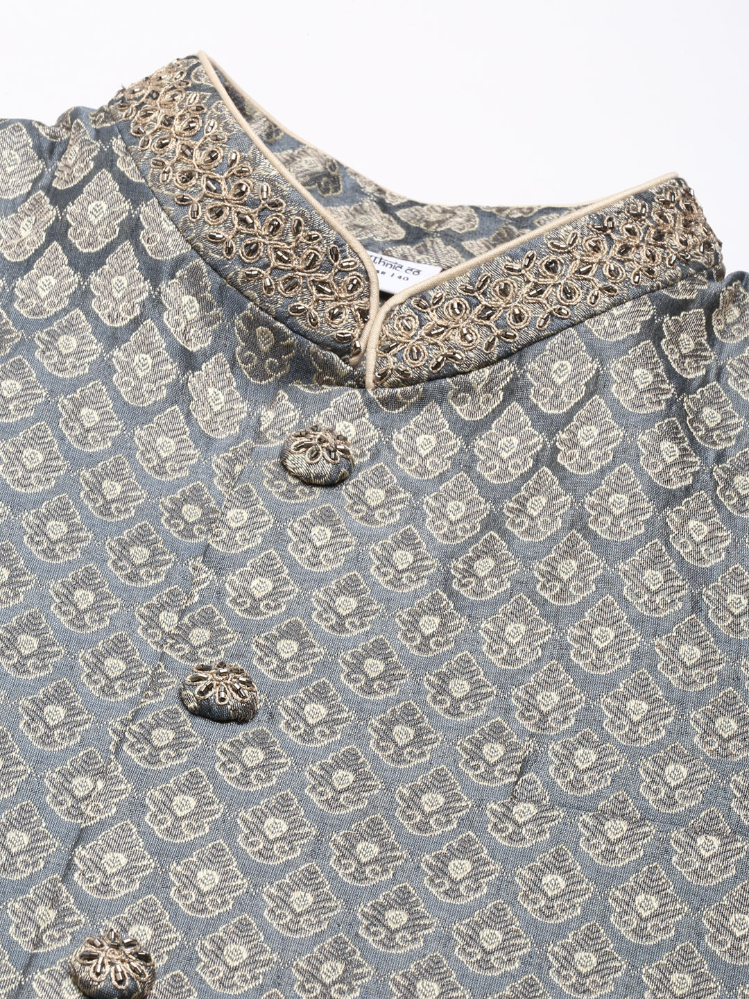 Grey Banarasi jacquard Jacket