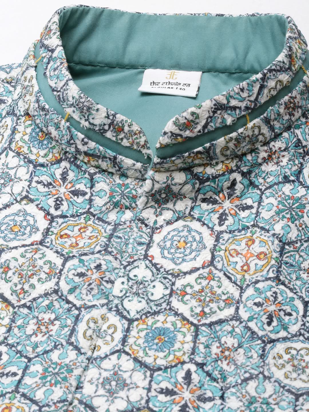 Cotton Printed Embroidered Jacket