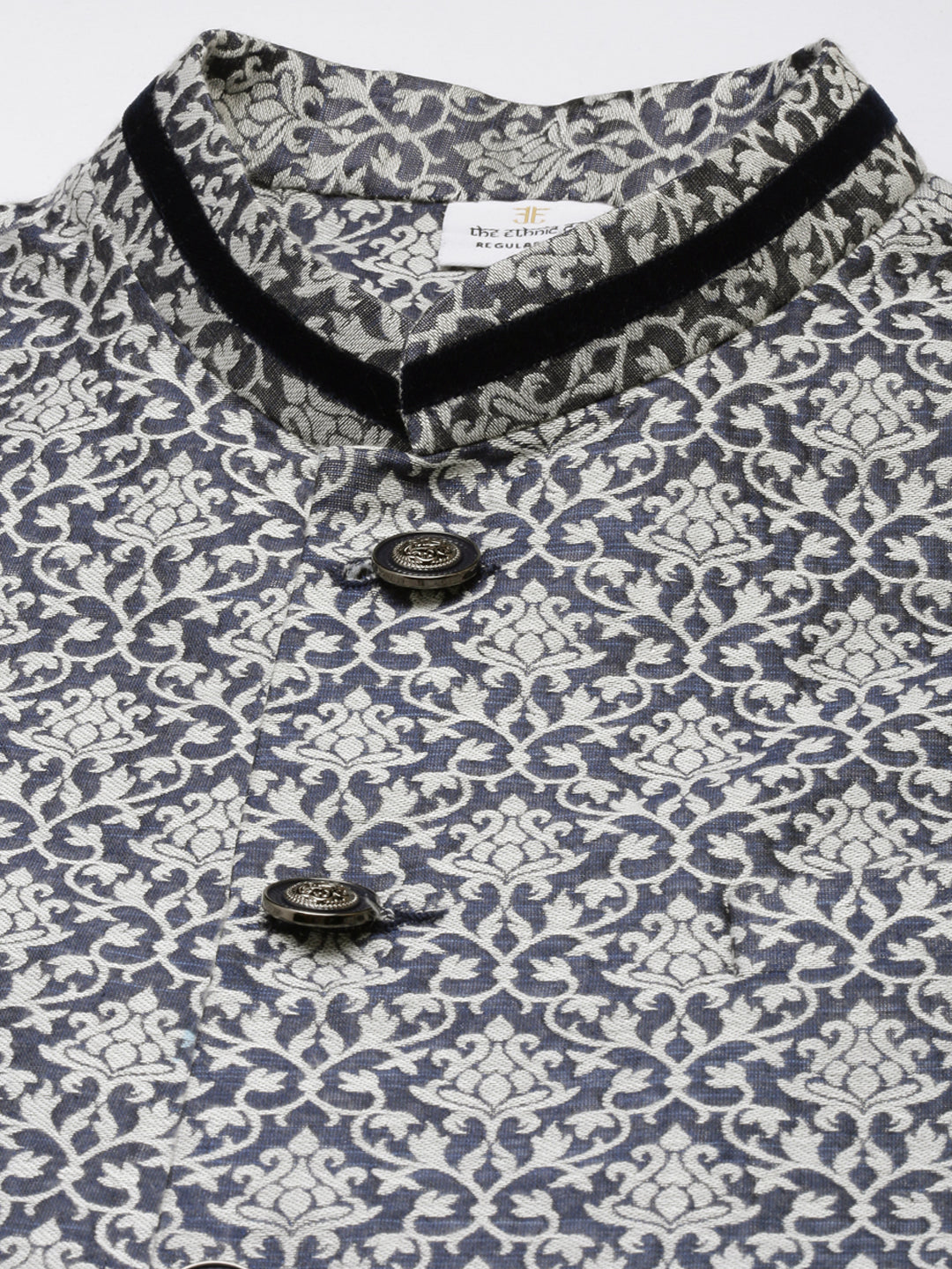 Grey Jacquard Jacket