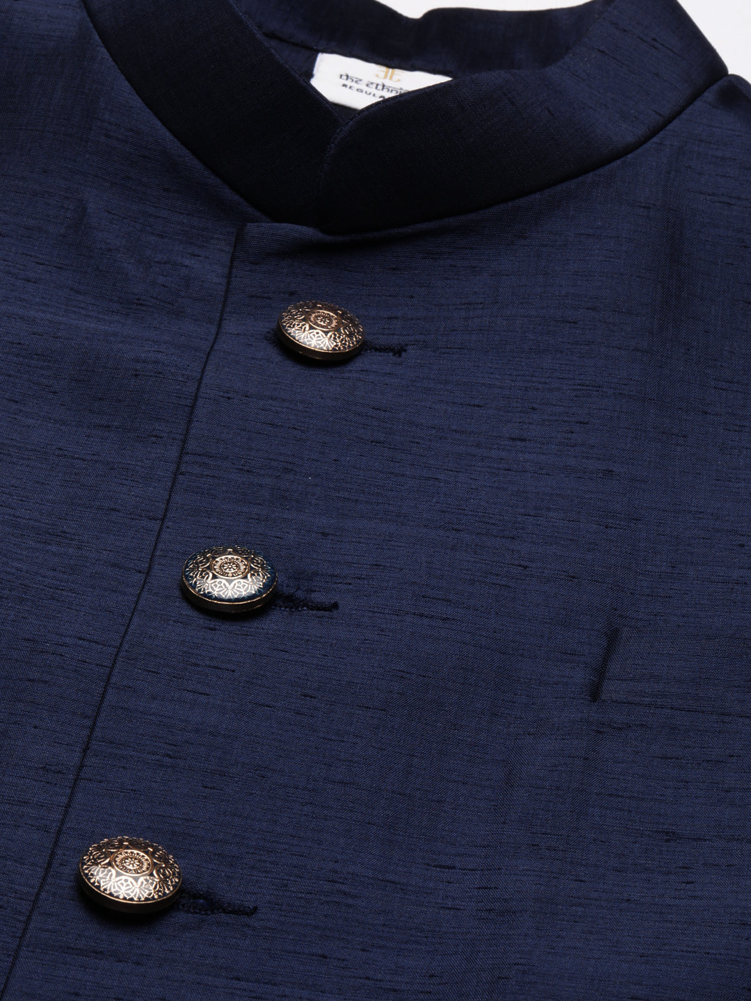 Navy Silk Jacket