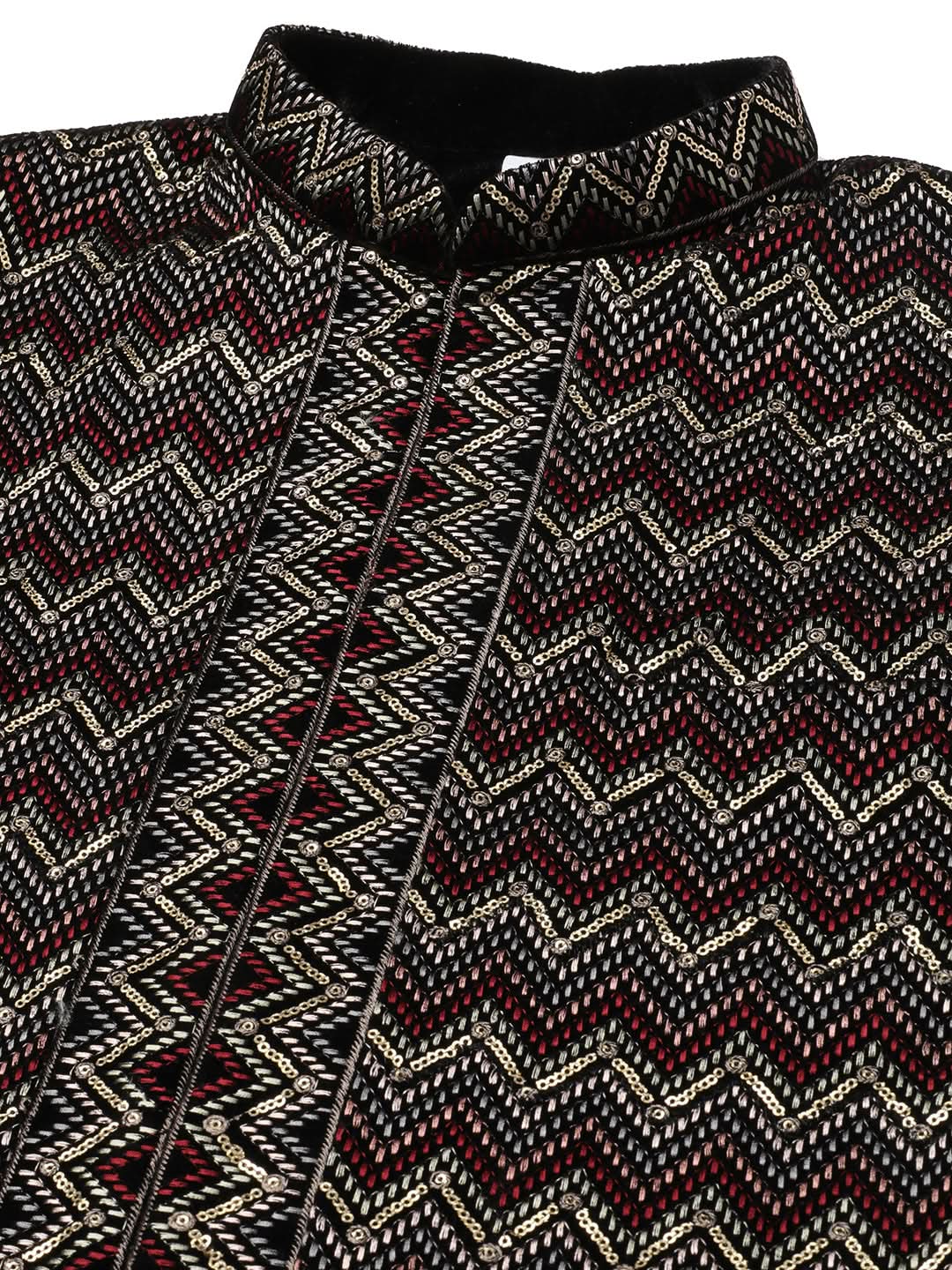 Black Velvet Embroidered Jacket