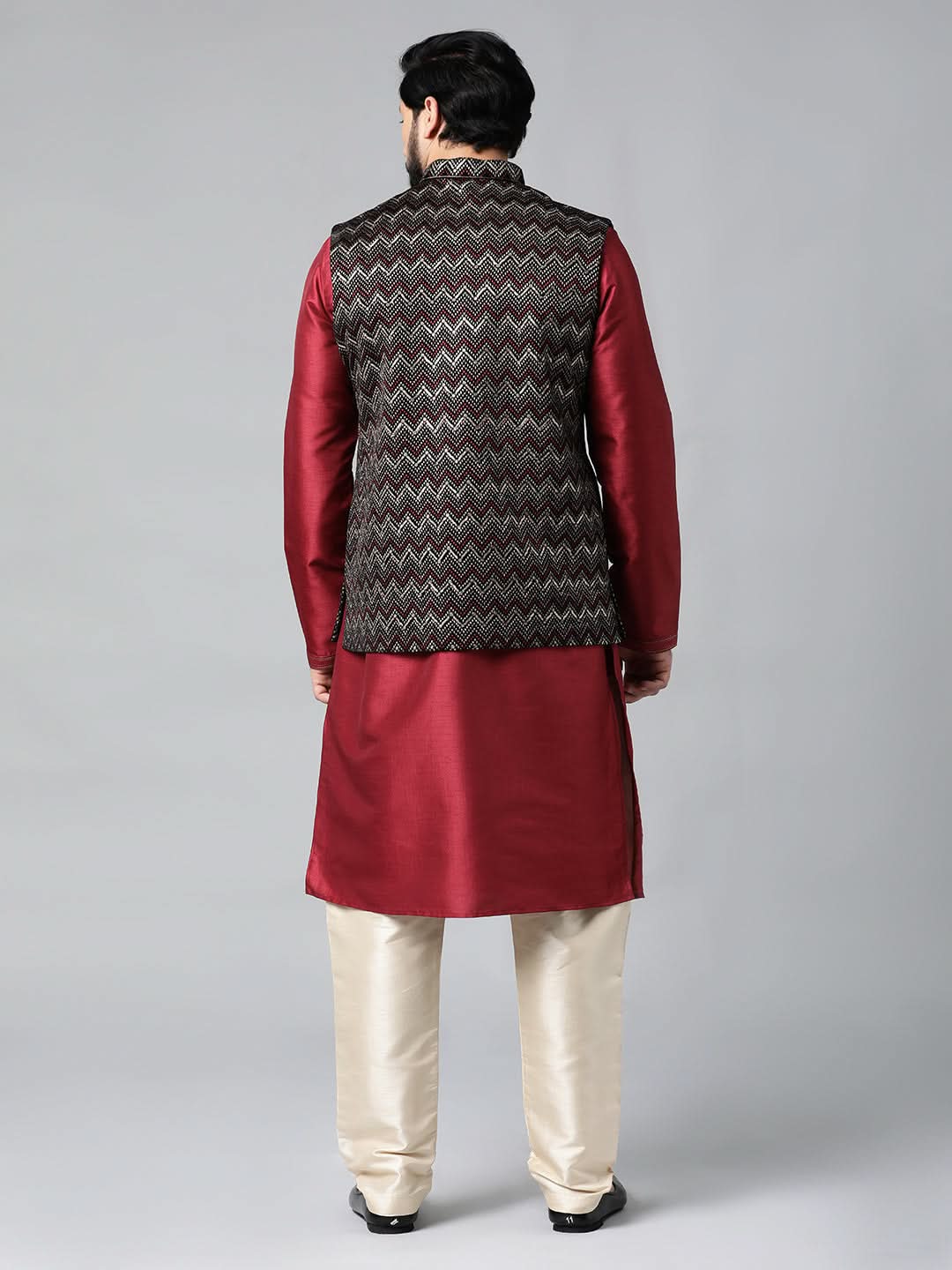 Black Velvet Embroidered Jacket